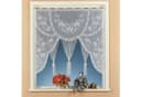 Weckbrodt Scheibengardine Weiß Floral Jacquard Bild 2