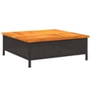 vidaXL Schirmhalter Verkleidung Schwarz PE-Rattan Holz Bild 2