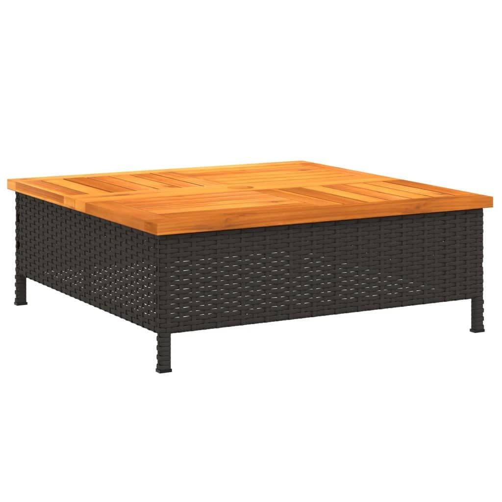 vidaXL Schirmhalter Verkleidung Schwarz PE-Rattan Holz - Bild 2