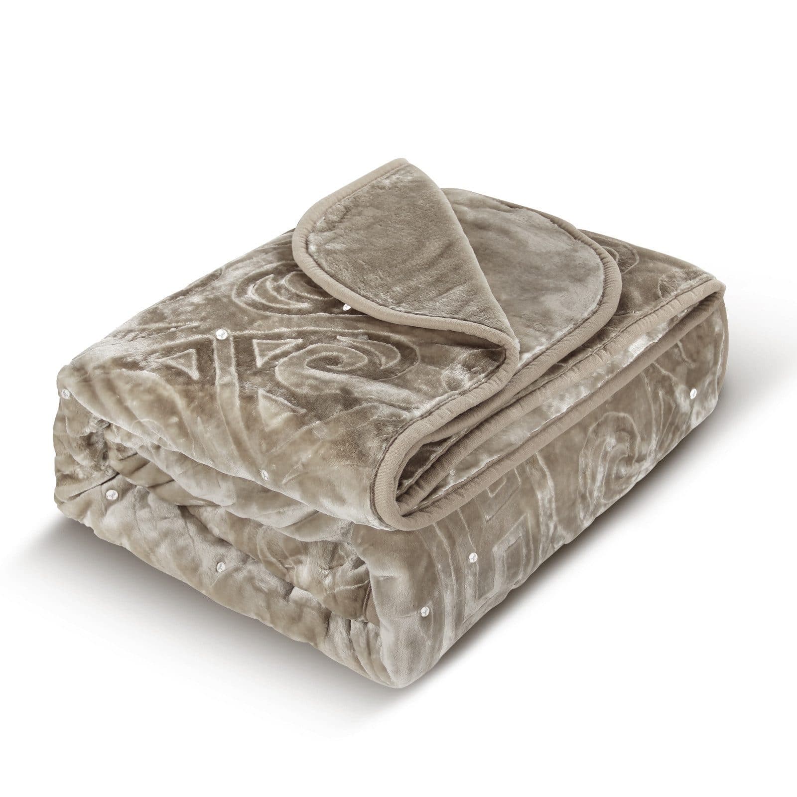 Wohndecke Kuscheldecke Flauschig 200x240 Warm Weiche Bettdecke Einfarbig HOMELUX - Bild 2