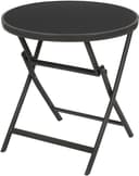 BRUBAKER Milano Glastisch Rund Klappbar Anthrazit Grau 70 cm Bild 2