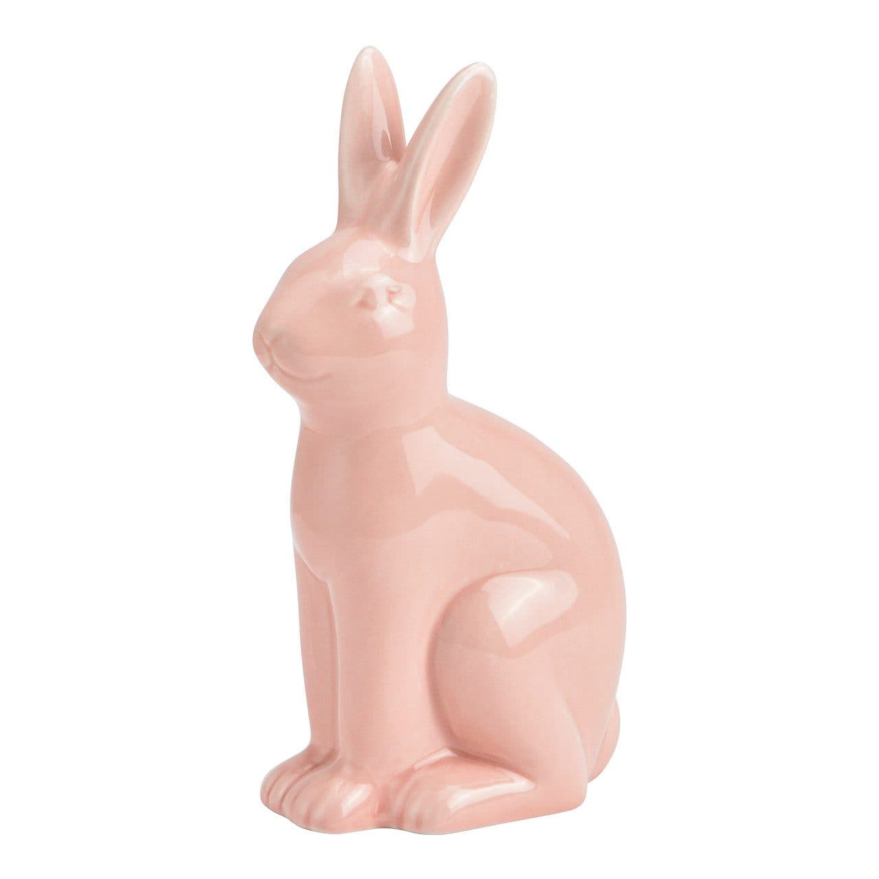Wurm Osterhase Keramik pink/rosa Hase Figur