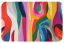 OnlyWow Badematte Abstrakt Bunt Rutschfest Polyester Bild 2