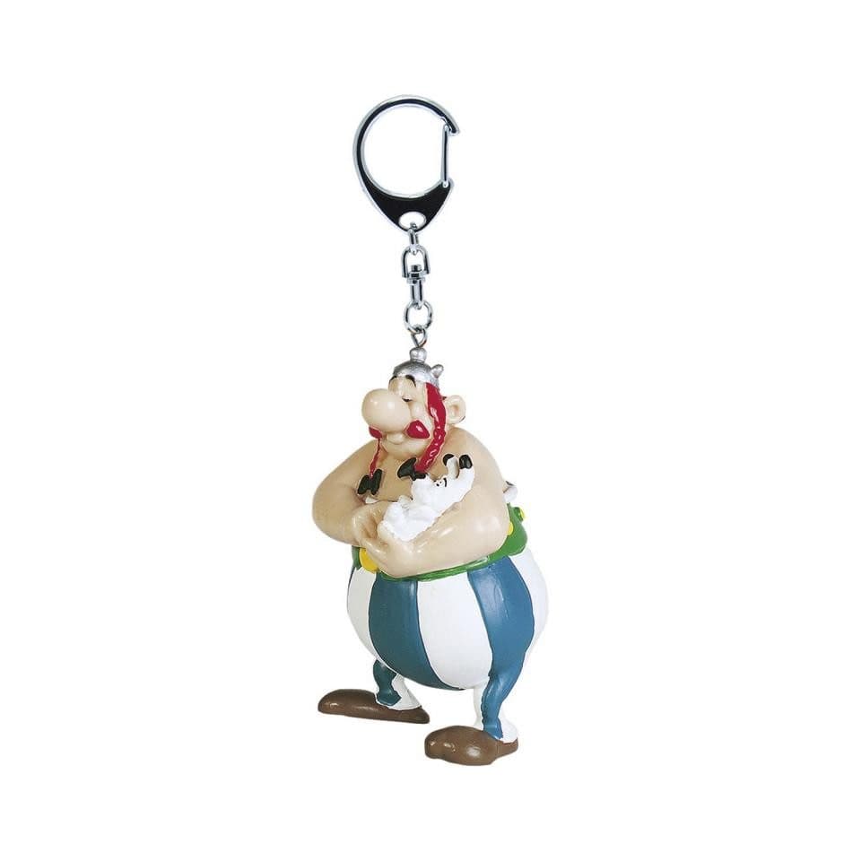 Plastoy Asterix - Obelix mit Idefix Schlüsselanhänger