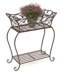 DanDiBo Blumenhocker mit Korb Blumenkasten Braun Pflanzenständer Bild 2