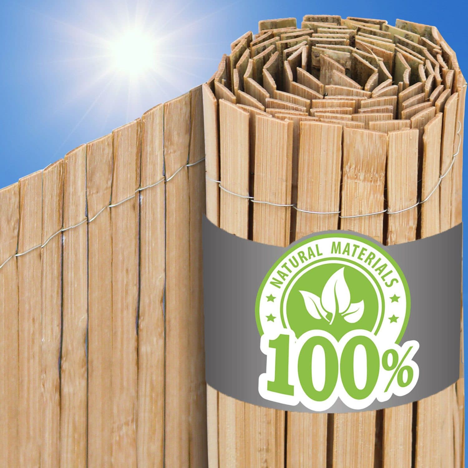 urfence Sichtschutzmatte Bambus 90x300 cm - Bild 2