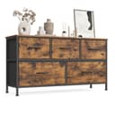 SONGMICS Kommode Schrank Aufbewahrungsschrank Stahl MDF Vliesstoff Schlafzimmer Bild 2