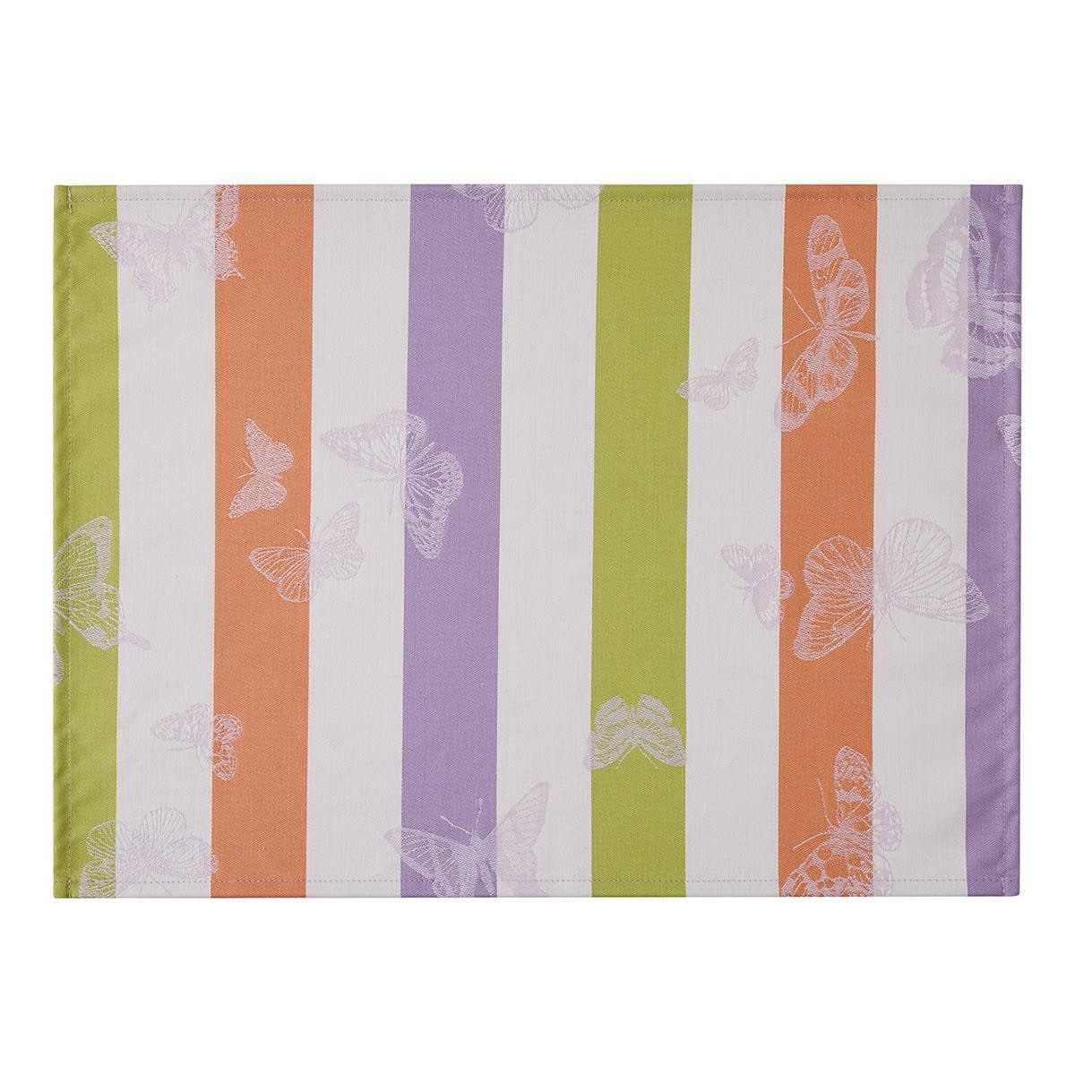 Le Jacquard Français Platzset Beschichtet Lilas Jacquard 2x Set