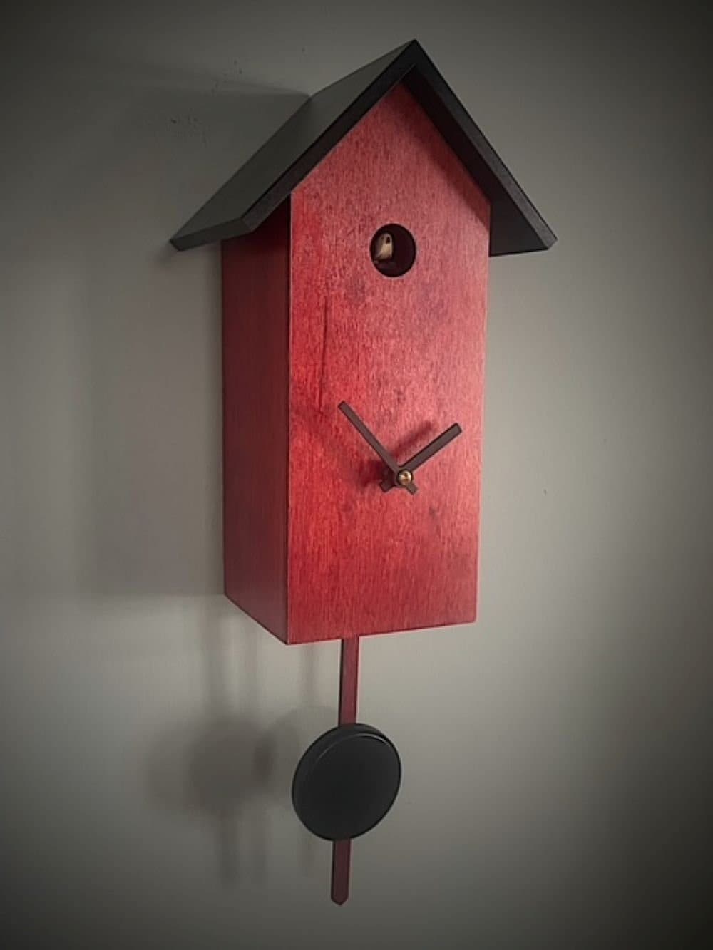 Clockvilla Hettich-Uhren Kuckucksuhr Wanduhr Schwarz Echtholz - Bild 2