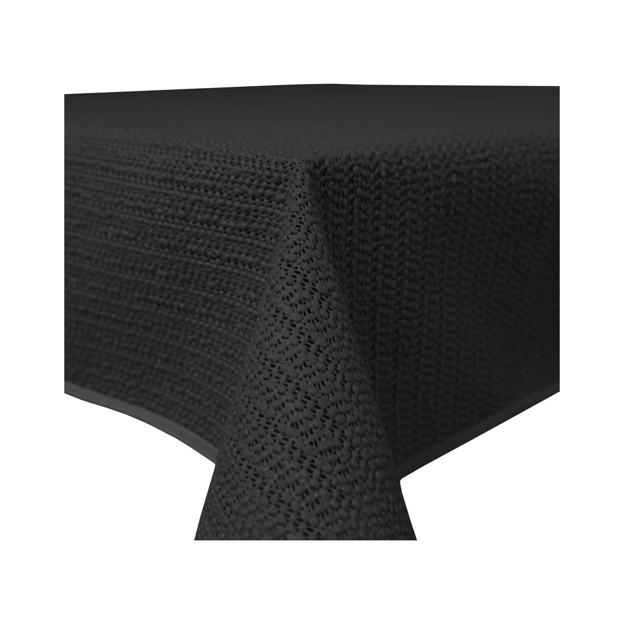 Haus und Deko PVC Tischdecke Outdoor Schwarz Wetterfest Rutschfest - Bild 2