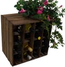 Kistenkolli Altes Land Weinregal 16er Braun Holz Bild 2