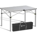 HOMECALL Klapptisch Campingtisch Aluminium Stahl Silber Weiß Bild 2