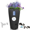 YourCasa Regentonne 230 Liter Decore Anthrazit Kunststoff mit Wasserhahn Bild 2