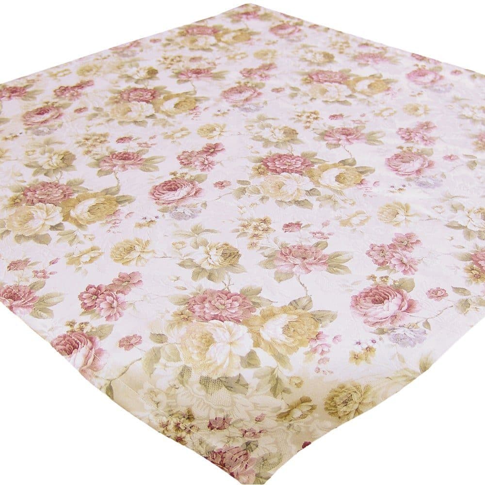 matches21 HOME & HOBBY Tischdecke CHLOE Rosenblüten Jacquard Polyester 85 x 85 cm - Bild 2