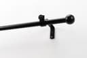 GARESA Gardinenstange BOLTI Metall Schwarz 16mm Ø Wunschmaß Bild 2