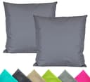 JACK Kissenbezüge 2er Set 40x40cm Outdoor Blau Grau Bild 2