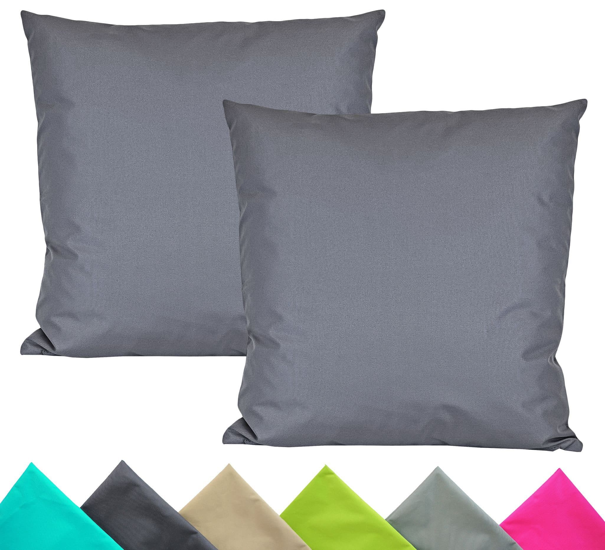 JACK Kissenbezüge 2er Set 40x40cm Outdoor Blau Grau - Bild 2