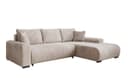 Luxusbetten24 Schlafsofa Designer Sofa Hanna Beige Cord Bild 2