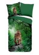 JACK Bettwäsche Amazonas Dschungel Jaguar Mikrofaser 2-teilig Grün Bild 2