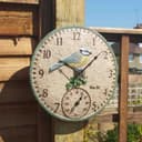 Smart Garden Wanduhr Blue Tit 30 cm mit Thermometer Bild 2