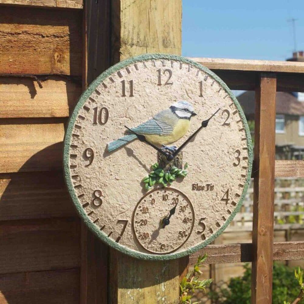 Smart Garden Wanduhr Blue Tit 30 cm mit Thermometer - Bild 2