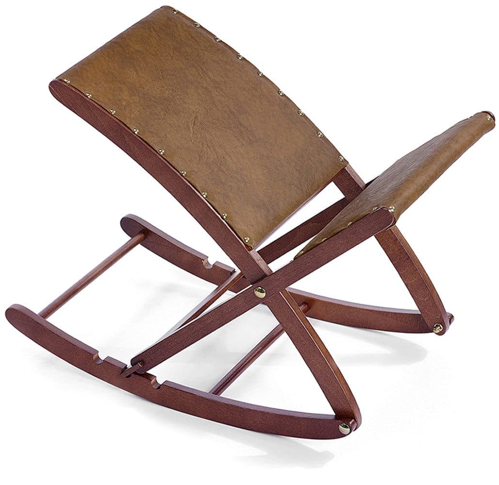 Maximex Fußhocker KOMFORT Beinschaukel Massivholz Buche Braun - Bild 2