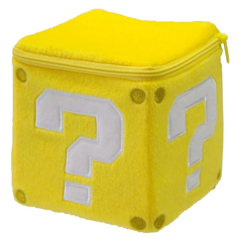 Super Mario Plüsch Figur Fragezeichen Block 12 cm Retro Gaming Deko
