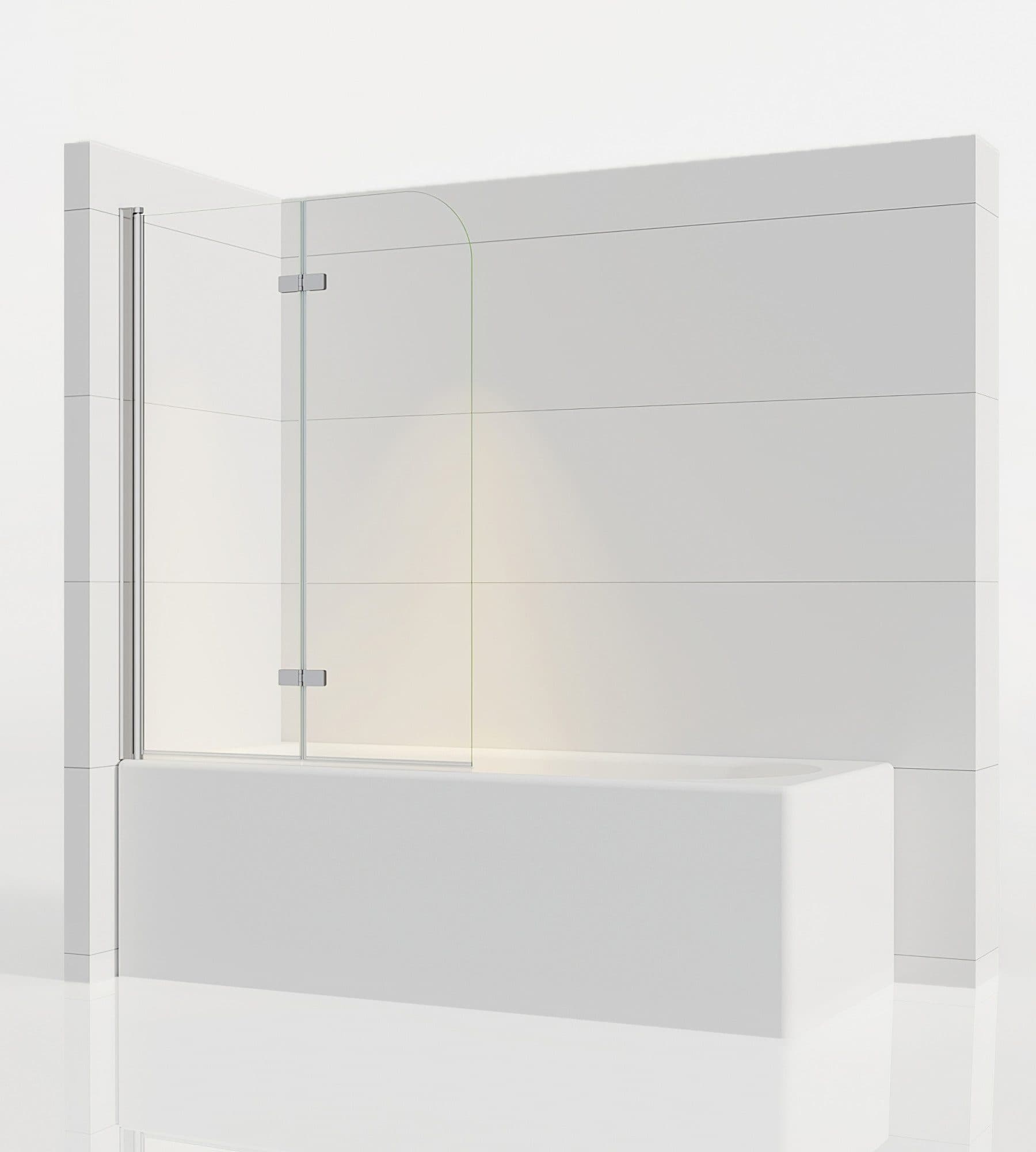IMPTS Badewannenaufsatz Duschwand Faltwand 6mm ESG Glas - Bild 2
