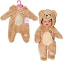 Baby Born Puppenkleidung Bär Kuschelanzug 43 cm Beige Bild 2