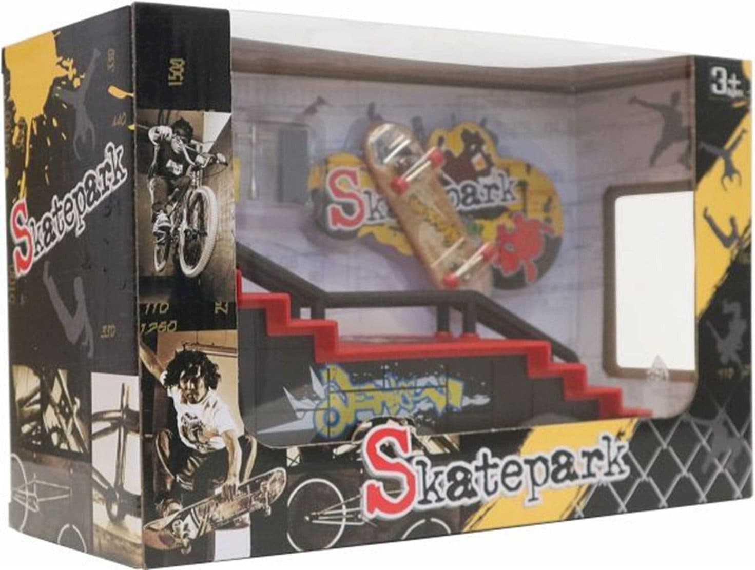 Vedes Fingerskateboard Rampe Set inkl. Board & Werkzeug 24x11x9cm