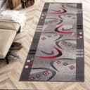 Mazovia Läufer Grau Modern 60x100 cm Kurzflor Bild 2