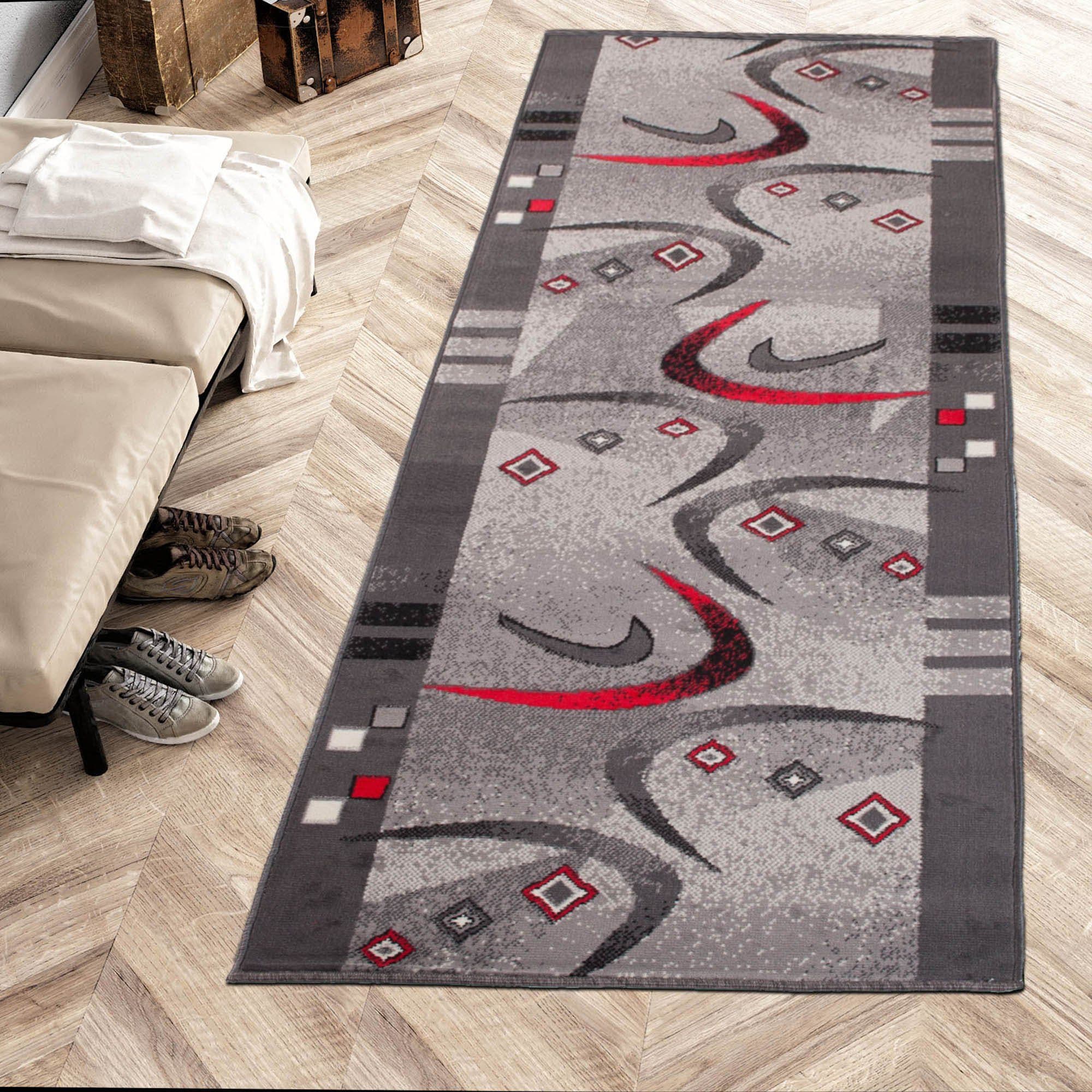 Mazovia Läufer Grau Modern 60x100 cm Kurzflor - Bild 2