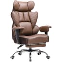 GTPLAYER Bürostuhl Gaming Stuhl Braun Kunstleder Ergonomisch Bild 2