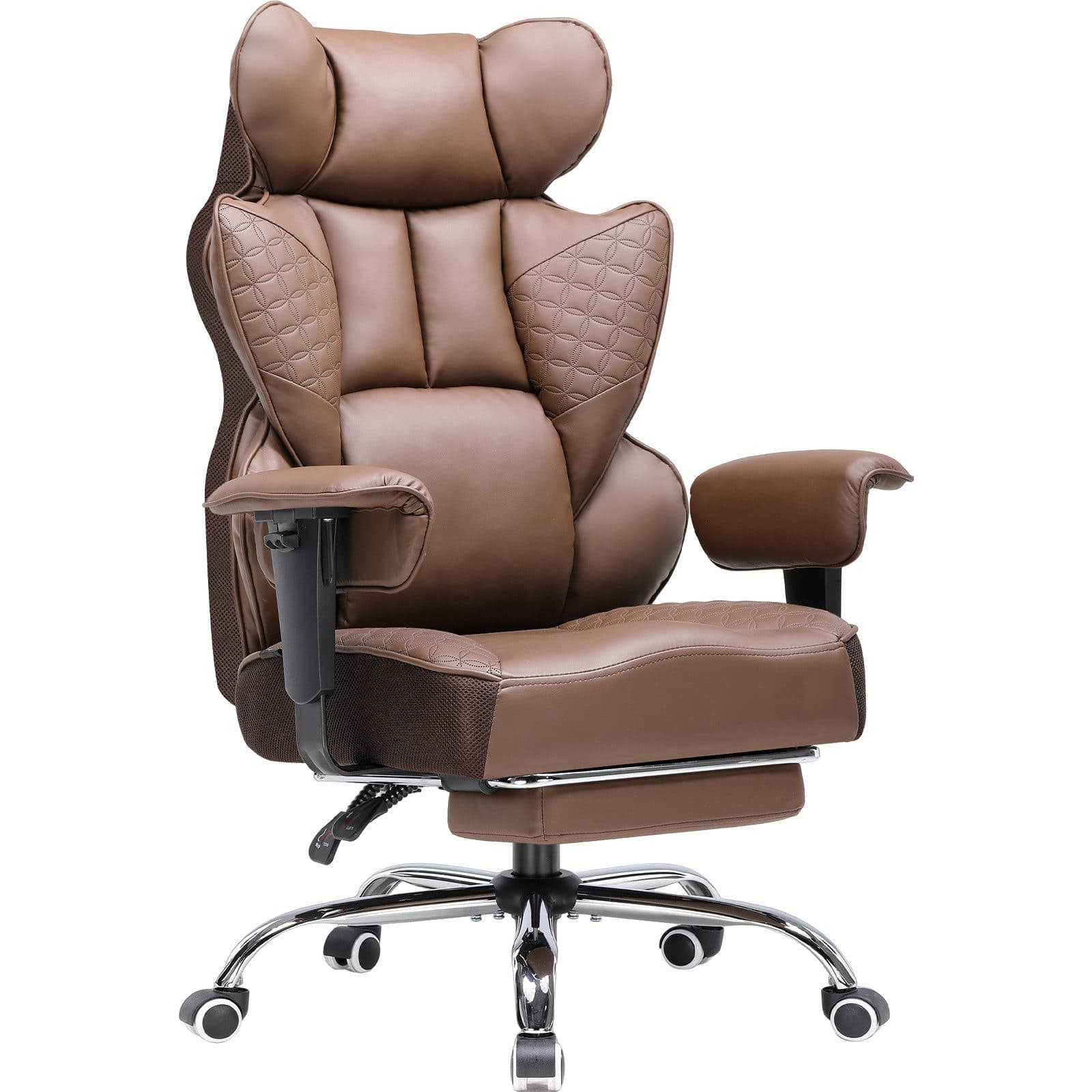 GTPLAYER Bürostuhl Gaming Stuhl Braun Kunstleder Ergonomisch - Bild 2