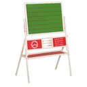 ROBA Standtafel Bunt mit Magnettafel und Uhr Bild 2