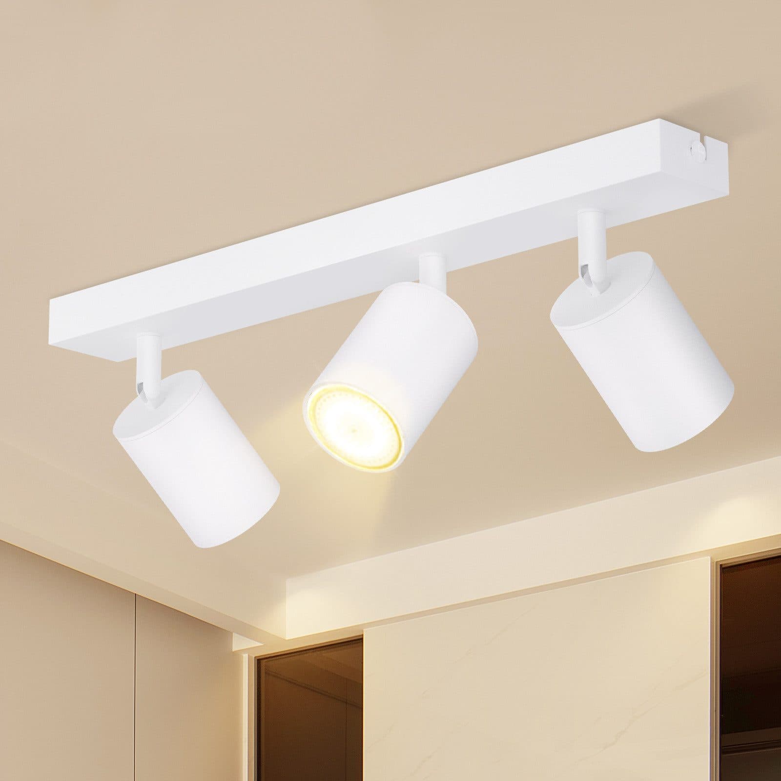 Nettlife Deckenstrahler Weiß 3 Flammig GU10 42CM Modern - Bild 2