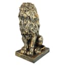 colourliving Löwenfigur Garten Bronze Optik Polyresin Bild 2