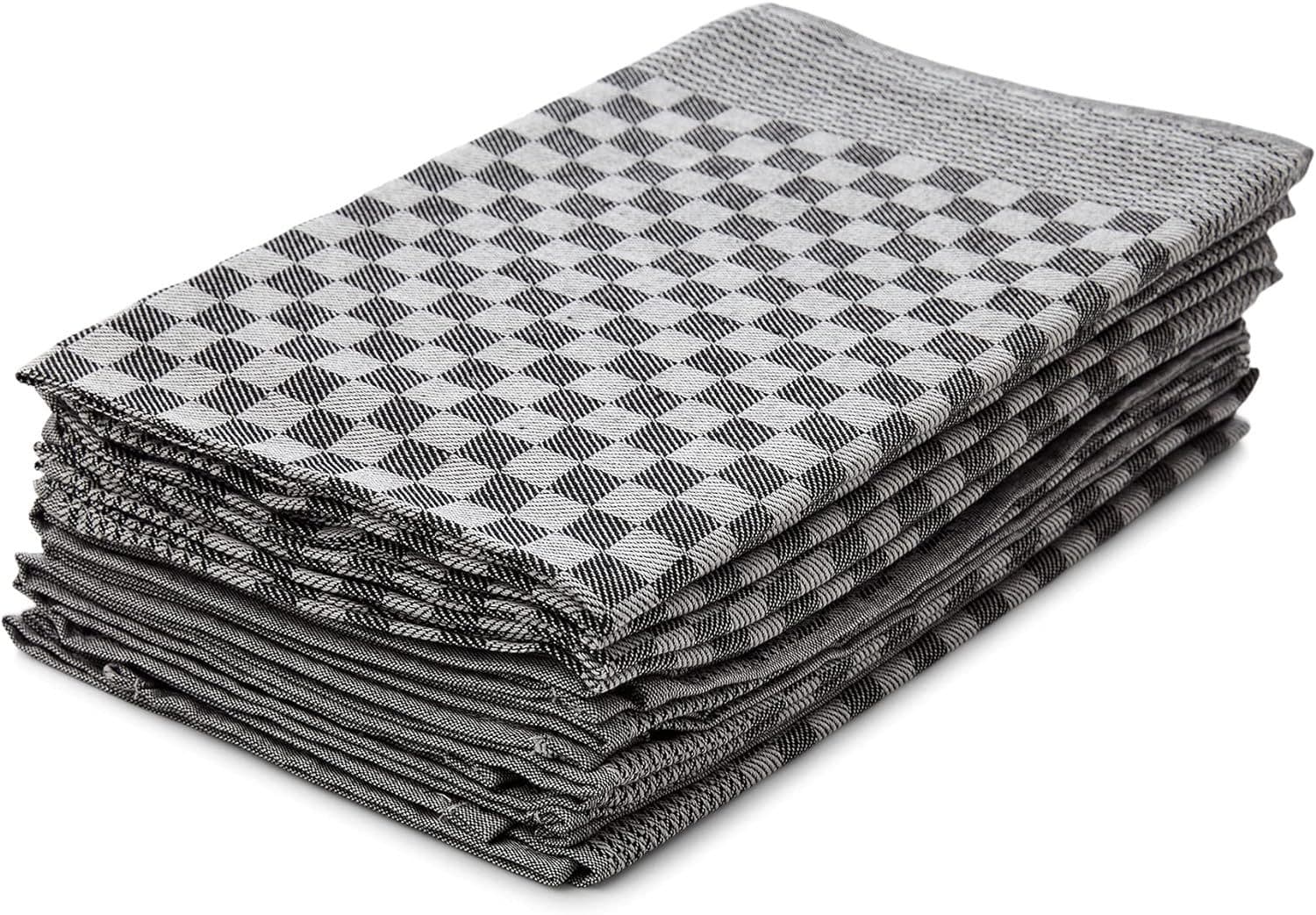 Hometex Premium Textiles Geschirrtuch 10er Set Schwarz 100% Baumwolle - Bild 2