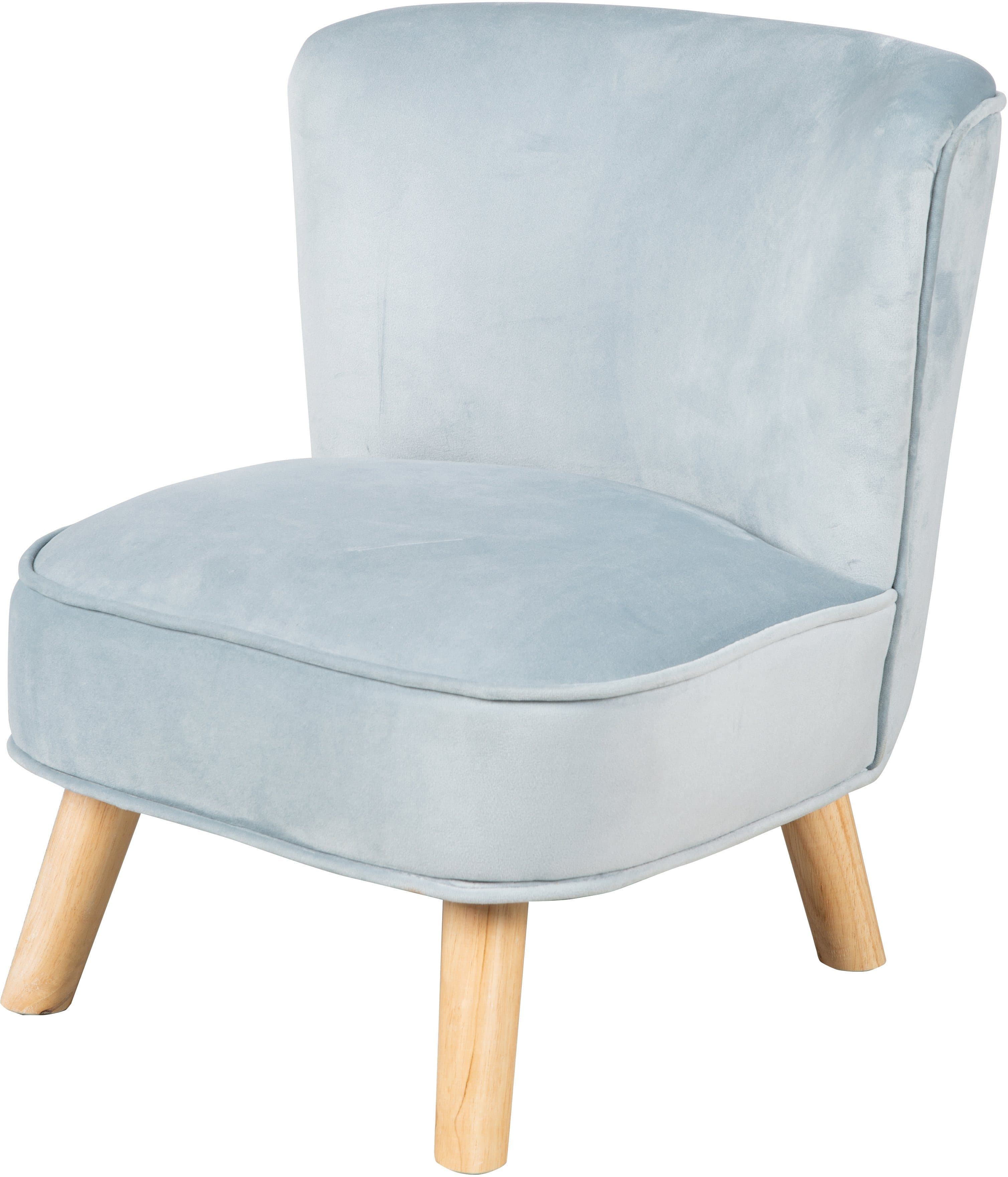 Roba Kindersessel Lil Sofa Hellblau Samt Retro - Bild 2