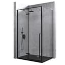 doporro Eckdusche Duschkabine Duschabtrennung Schwarz Bild 2