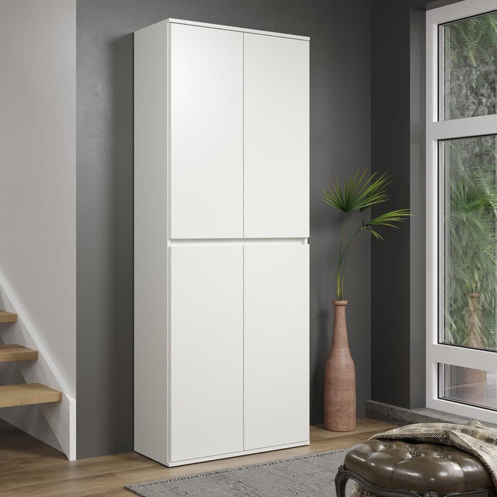 trendteam Garderobenschrank Nevada Weiß Modern - Bild 2