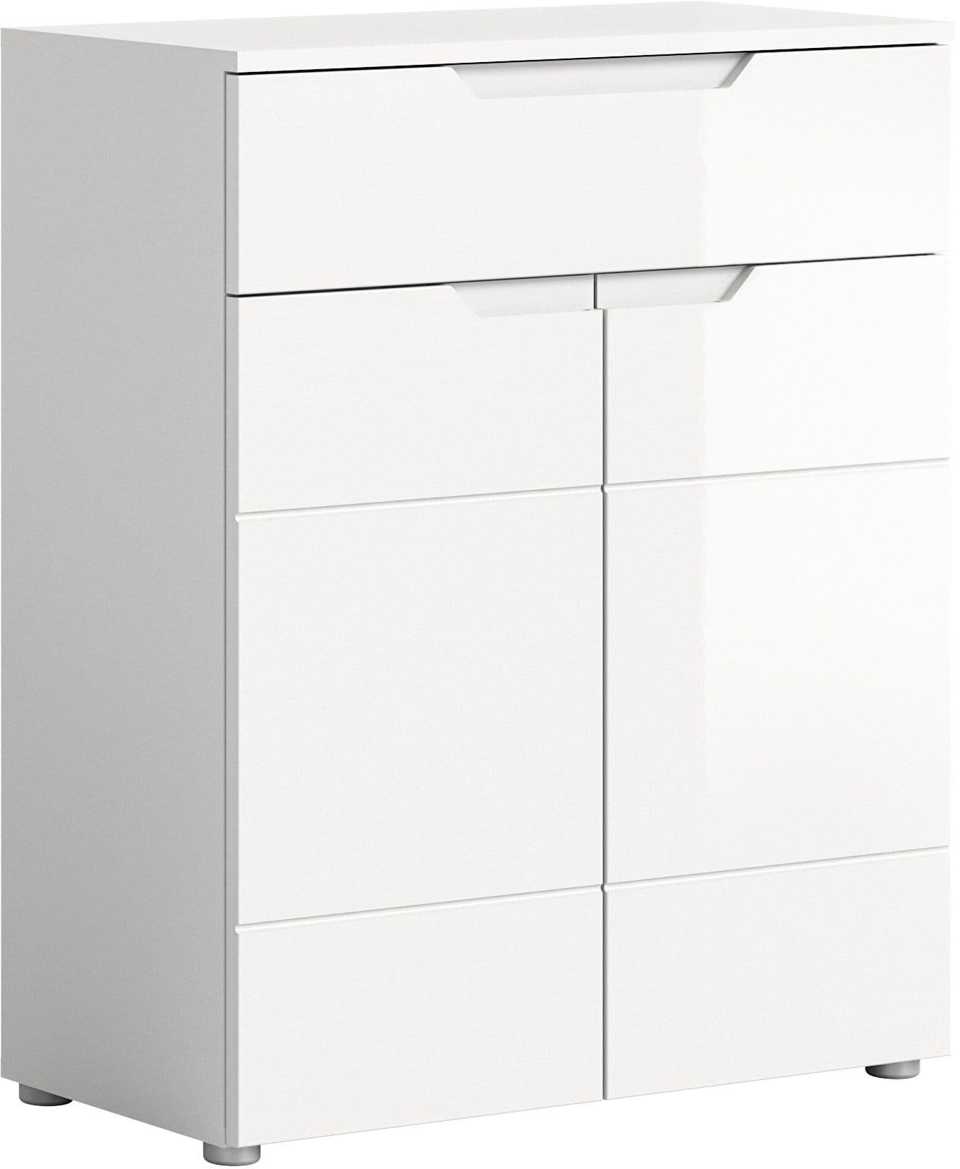 xonox.home Schuhkommode Weiß Hochglanz Softclose Modern - Bild 2