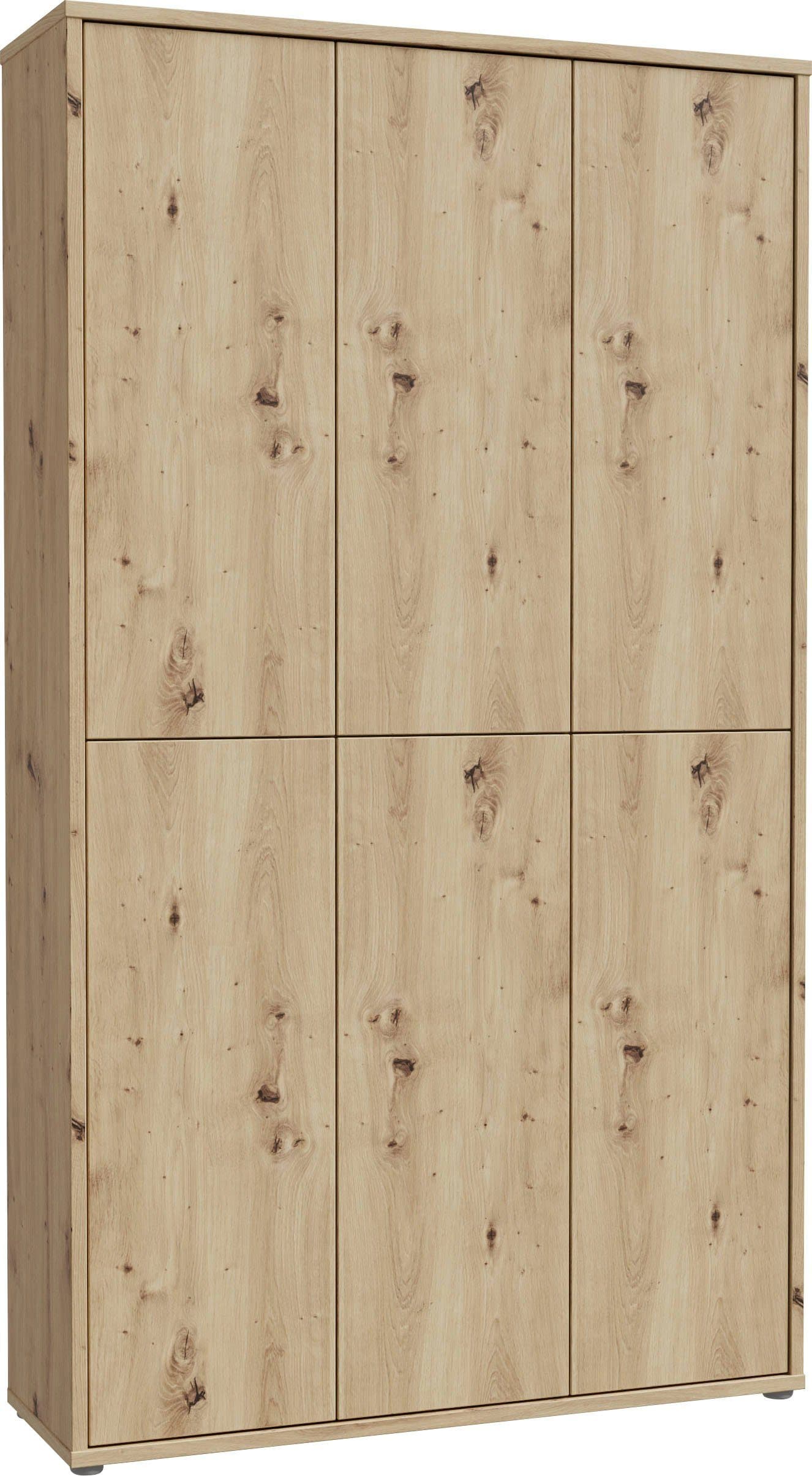 FORTE Schuhschrank Alice Springs 16 Böden Push-to-Open Braun - Bild 2