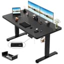 HOMALL Elektrischer Schreibtisch Höhenverstellbar Schwarz Dual-Motor Bild 2