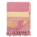 Bloomingville Decke Isnel Streifen Rosa Gelb 160x130 cm Bild 2