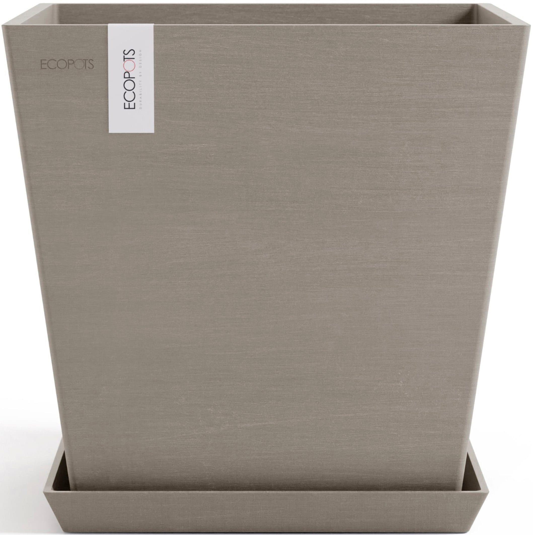 ECOPOTS Blumentopf Rotterdam 35 + Wassersystem Taupe - Bild 2