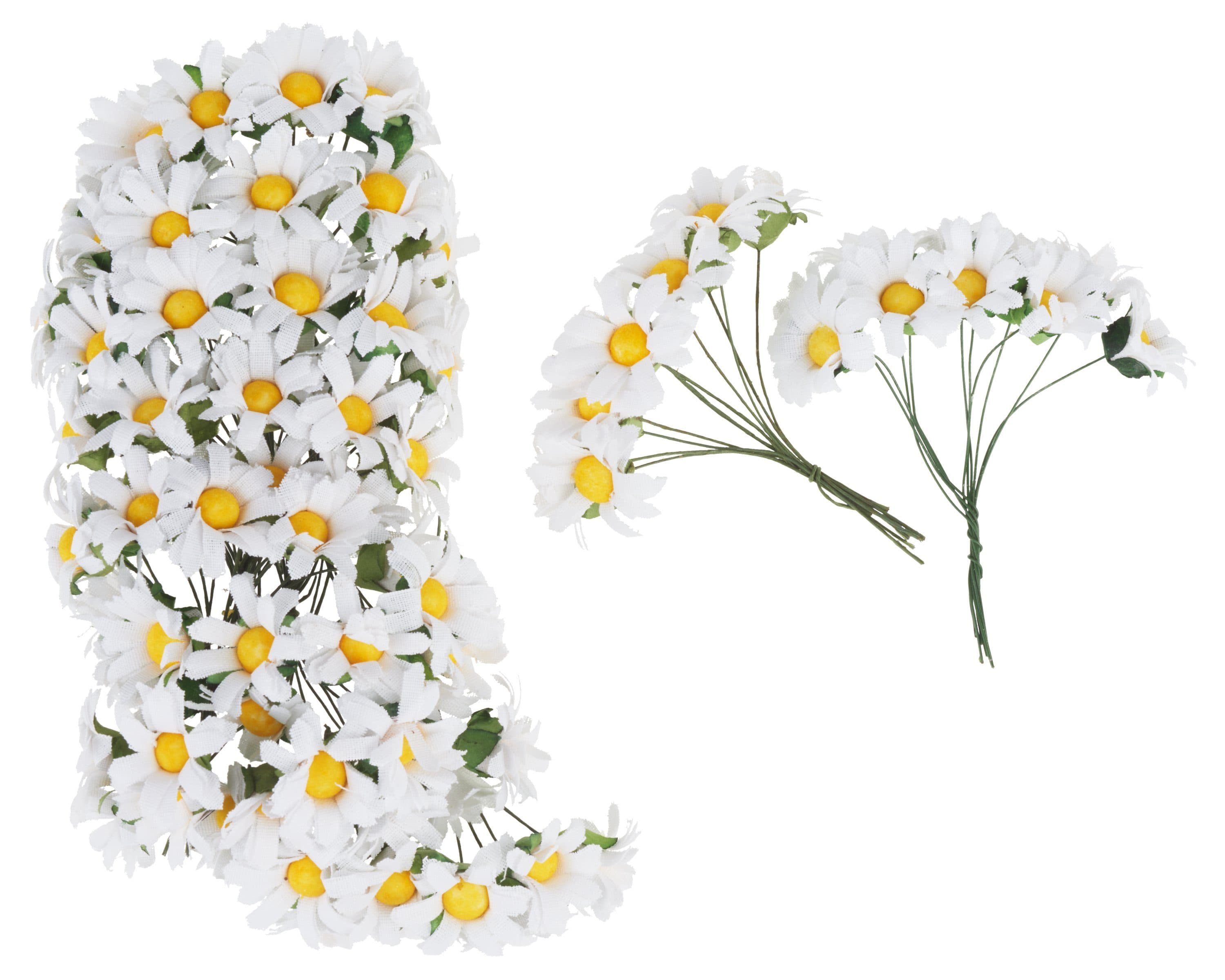 VBS XXL Kunstblume Papier 100 Stück Weiß