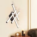 Nettlife LED Wandleuchte Schwarz Modern 3000K Warmweiß Bild 2