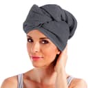 Erwin Müller Handtuch Turban Frottier Uni Grau Bild 2