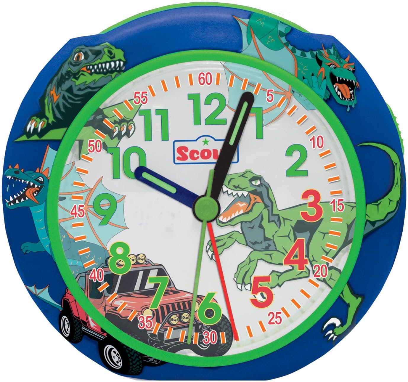 Scout Kinderwecker Dino Quarzwecker mit Beleuchtung